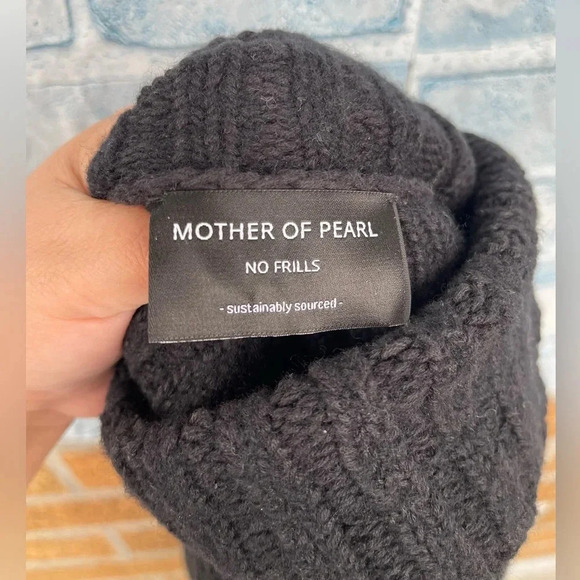 mother of pearl no frills chunky wool sweater small - Picture 11 of 11